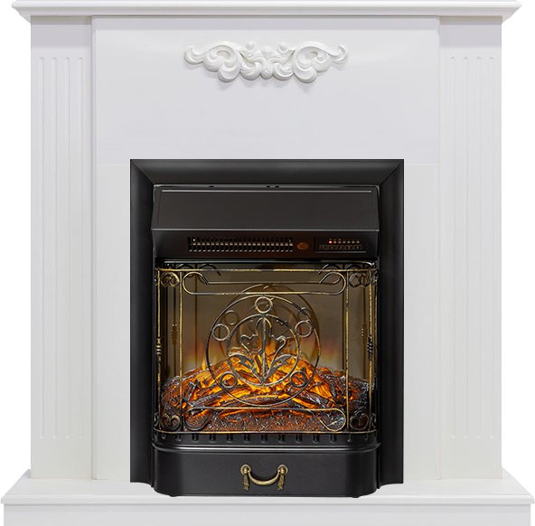 Каминокомплект Capri - Белое дерево делюкс с очагом Majestic FX M Black RC в Нижнем Новгороде