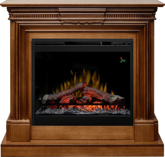 Каминокомплект Chelsea - Орех (Ширина 1150 см) с очагом Symphony 26'' DF2624L-INT в Нижнем Новгороде