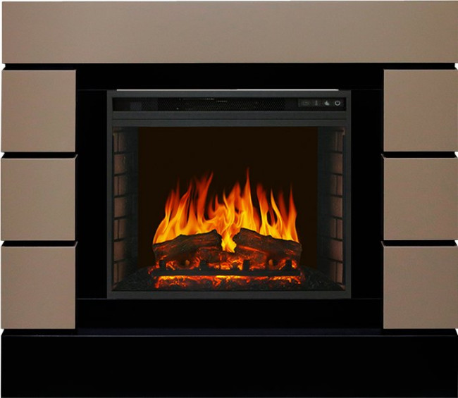 Каминокомплект Lindos - Beige Grey с очагом Vision 23 EF LED FX в Нижнем Новгороде