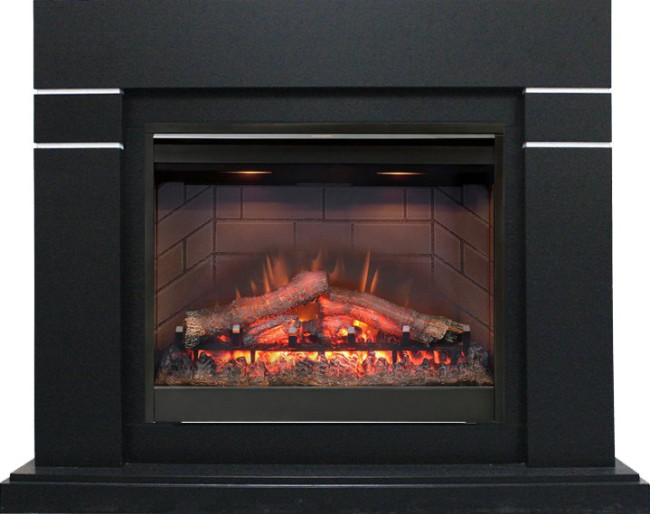 Каминокомплект Lindos - Черный (Высота 985мм) с очагом Symphony 26'' DF2608-INT в Нижнем Новгороде