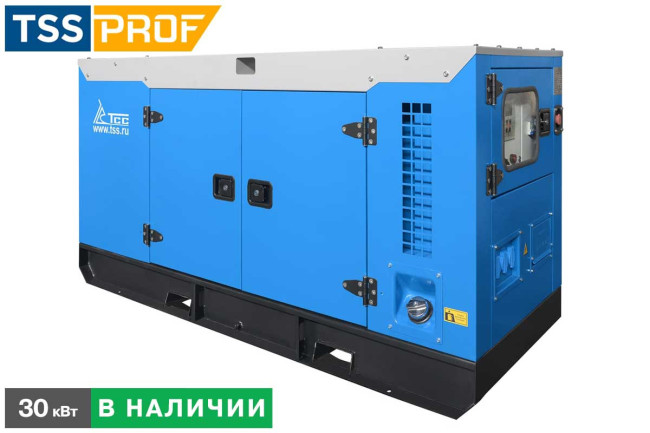 Дизельный генератор ТСС АД-30С-Т400-1РКМ7 в шумозащитном кожухе в Нижнем Новгороде