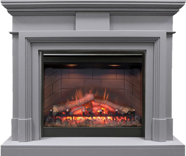 Каминокомплект Coventry Gray - Серый с очагом Symphony 26'' DF2608-INT в Нижнем Новгороде