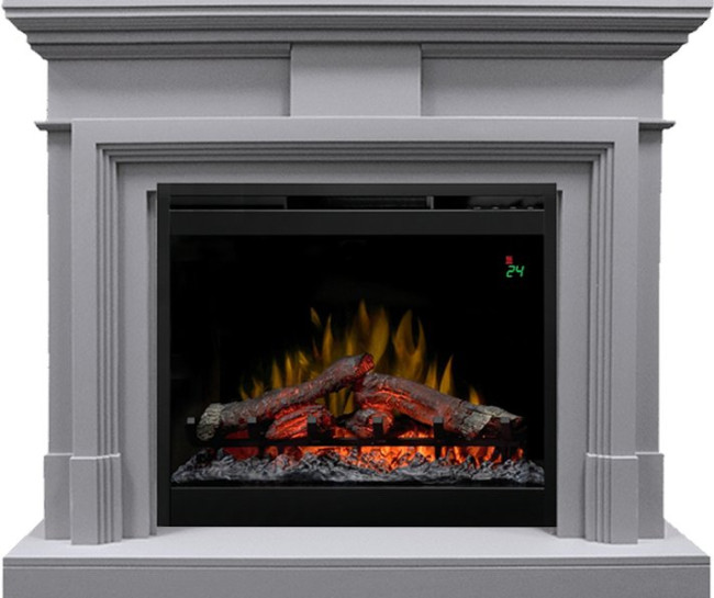 Каминокомплект Coventry Gray - Серый с очагом Symphony 26'' DF2624L-INT в Нижнем Новгороде