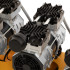 Компрессор безмасляный, малошумный  DLS 2250/100, 2250 Вт, 3x750, 100 л, 410 л/мин блок управления/ Denzel в Нижнем Новгороде
