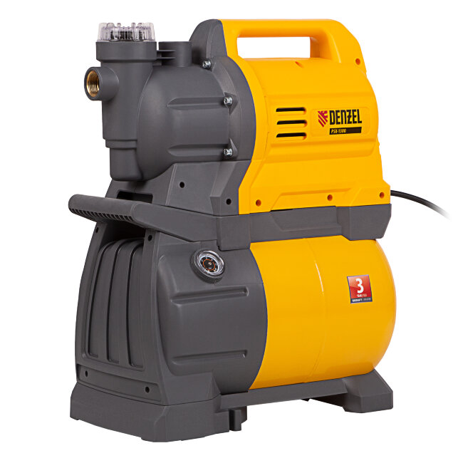 Насосная станция PSХ1300, Х-Pro, 1300 Вт, 4500 л/ч, ресивер 24 л, подъем 48 м Denzel в Нижнем Новгороде