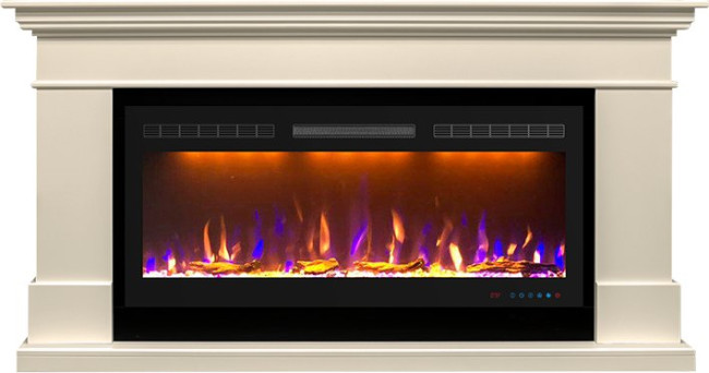 Каминокомплект California  - Слоновая кость (Высота 860) с очагом Crystal 40 RF в Нижнем Новгороде