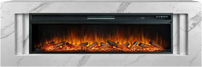 Каминокомплект Line 60 SFT White Marble - Белый мрамор с очагом Vision 60 LOG LED в Нижнем Новгороде