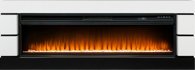 Каминокомплект Modern 60 SFT (Разборный) - Белый с черным с очагом Vision 60 LED в Нижнем Новгороде
