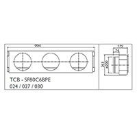 Toshiba Фланец воздушный стандартный (TCB-SF80C6BPE) в Нижнем Новгороде