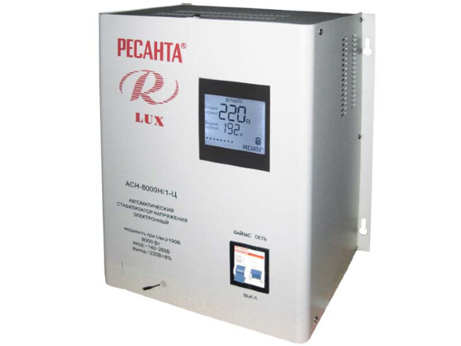 Стабилизатор напряжения серии LUX РЕСАНТА АСН-8000Н/1-Ц в Нижнем Новгороде